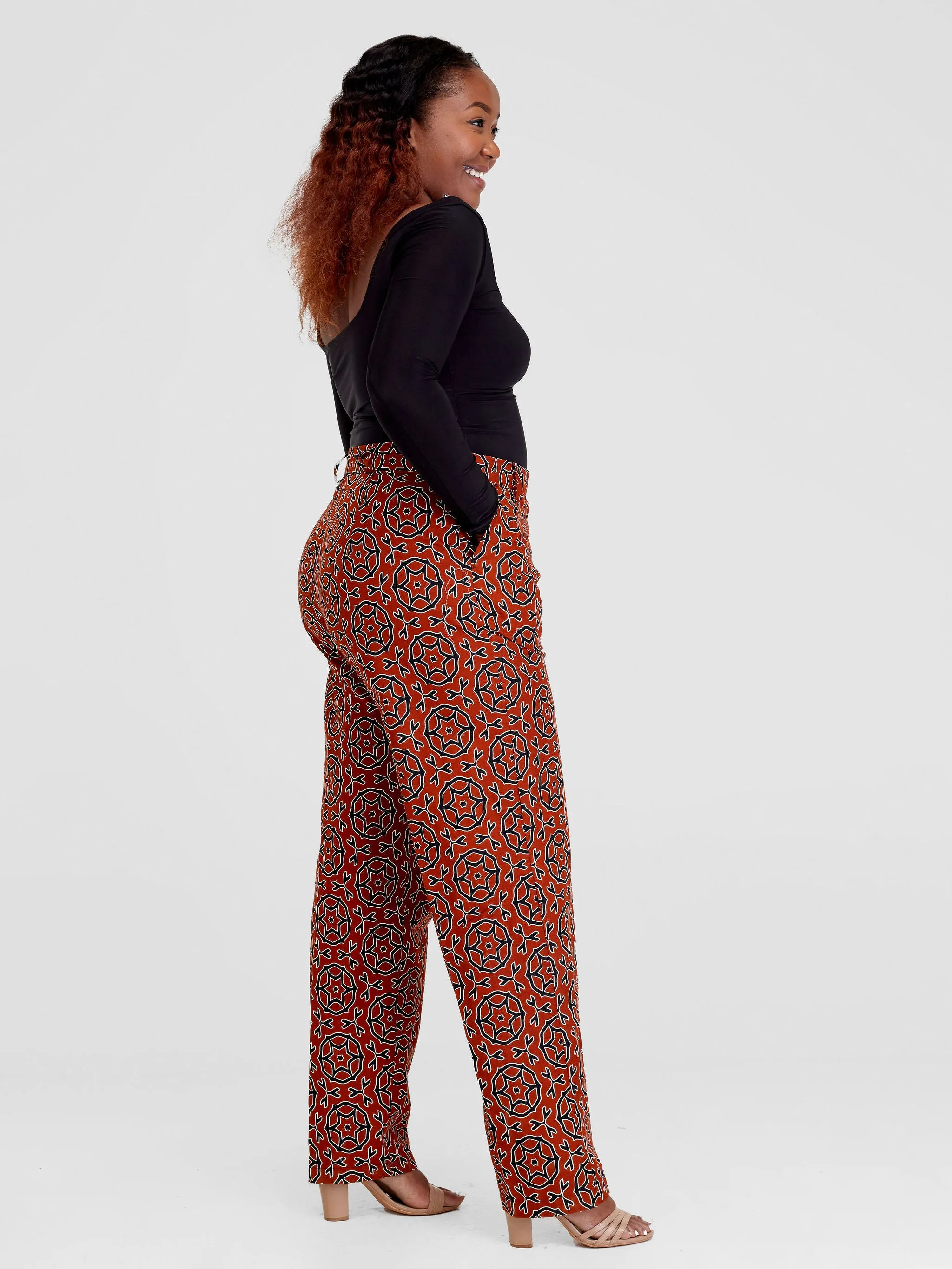 Tenge Pants - Brown / Multicolor