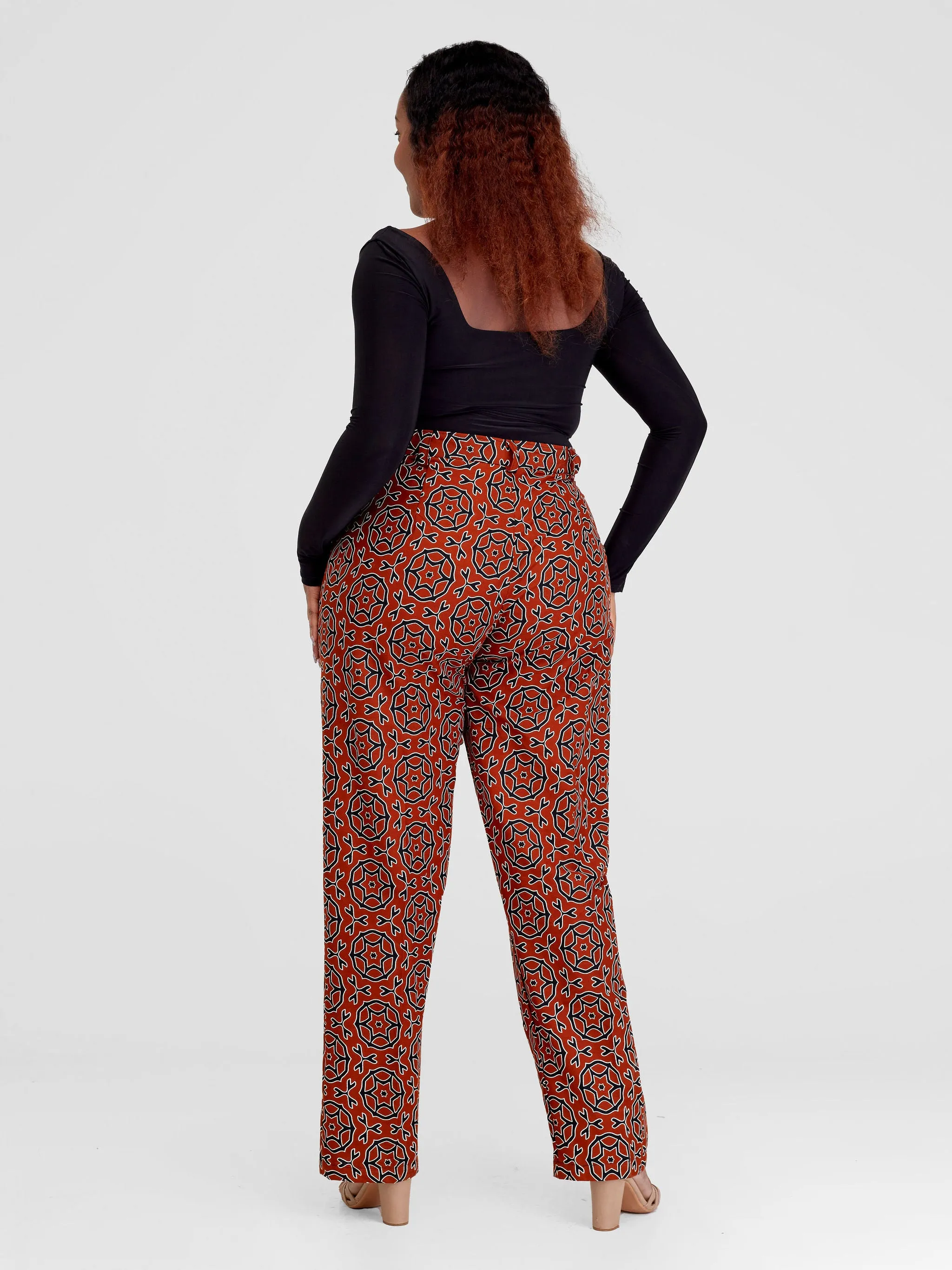 Tenge Pants - Brown / Multicolor