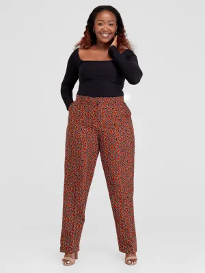 Tenge Pants - Brown / Multicolor