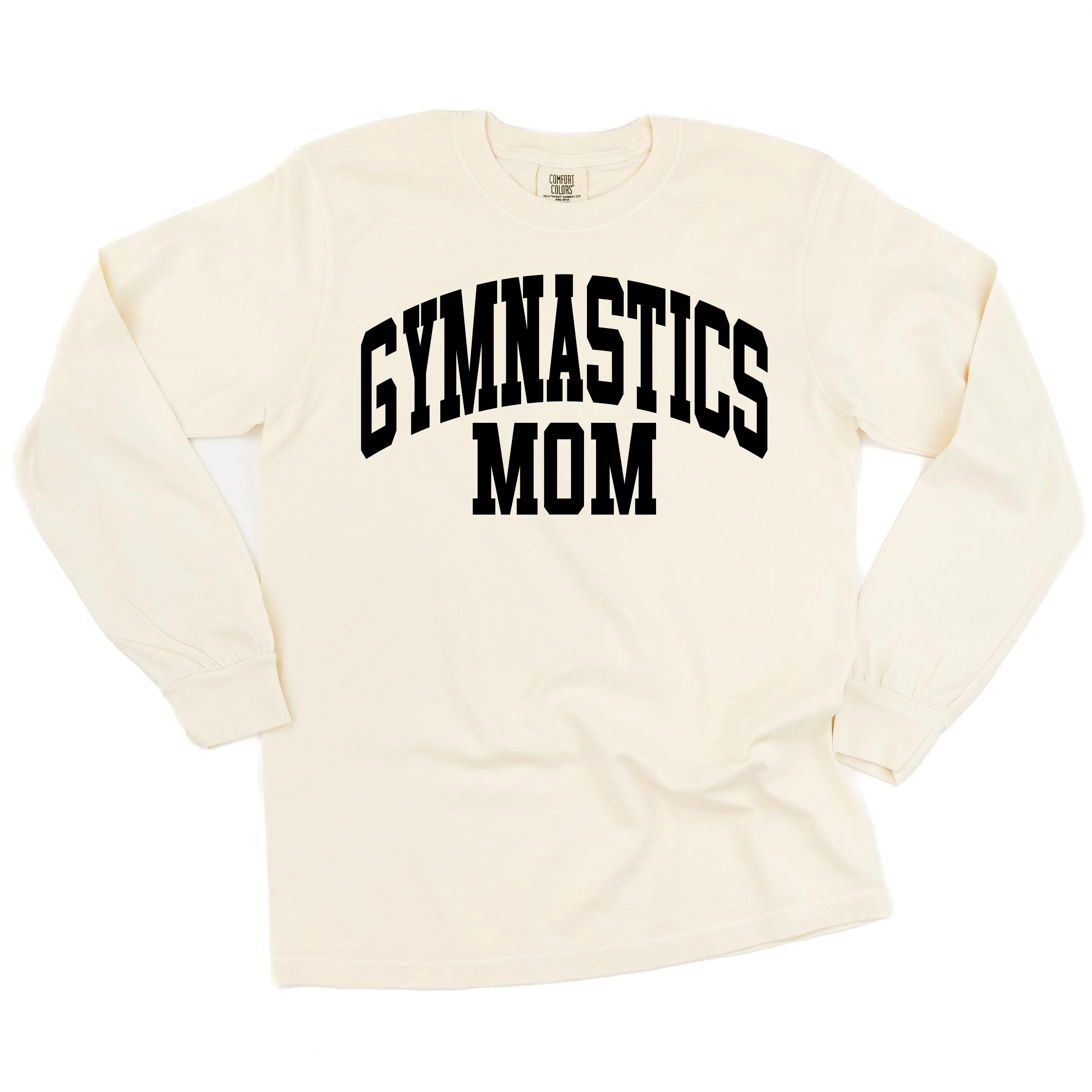 Varsity Style - GYMNASTICS MOM - LONG SLEEVE COMFORT COLORS TEE