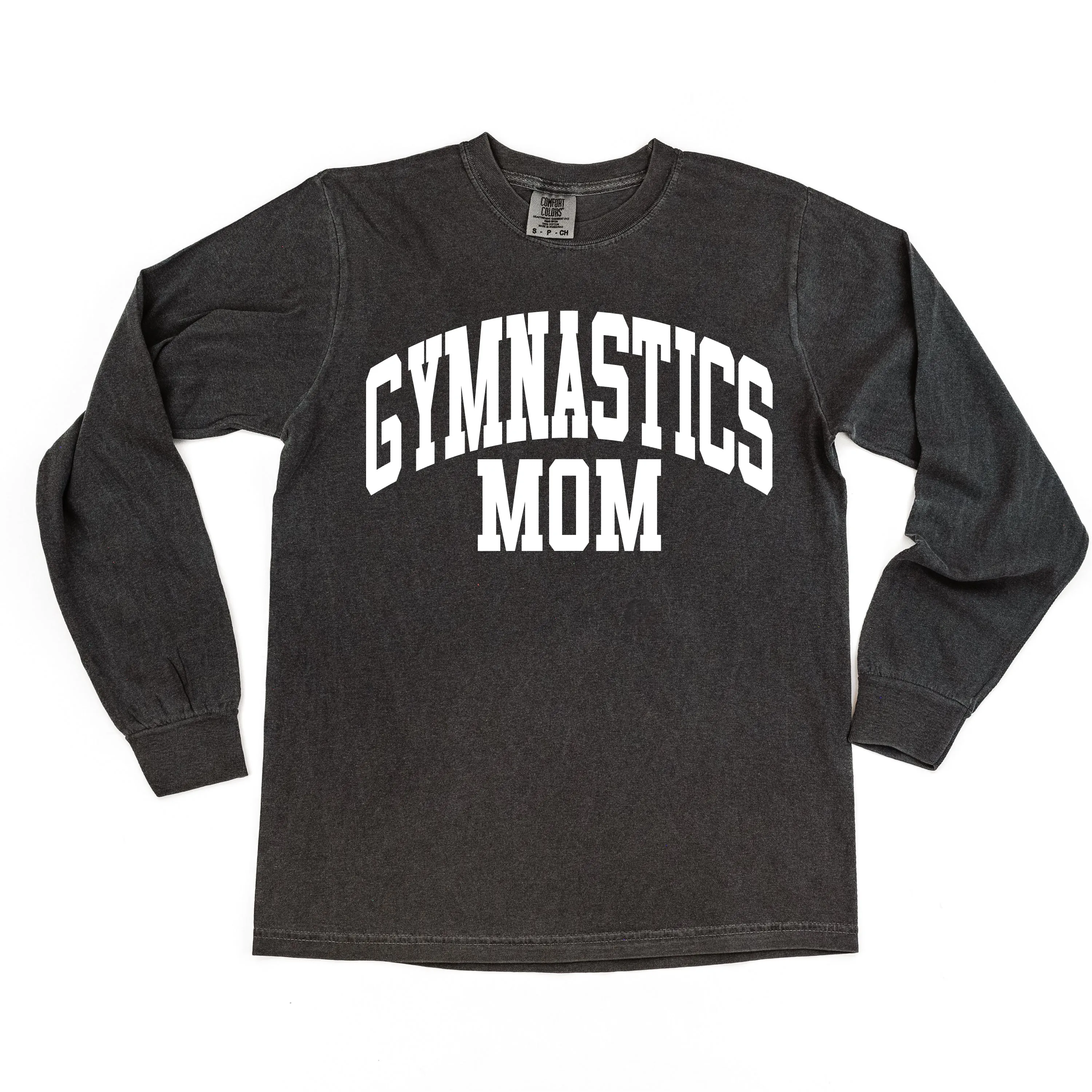 Varsity Style - GYMNASTICS MOM - LONG SLEEVE COMFORT COLORS TEE