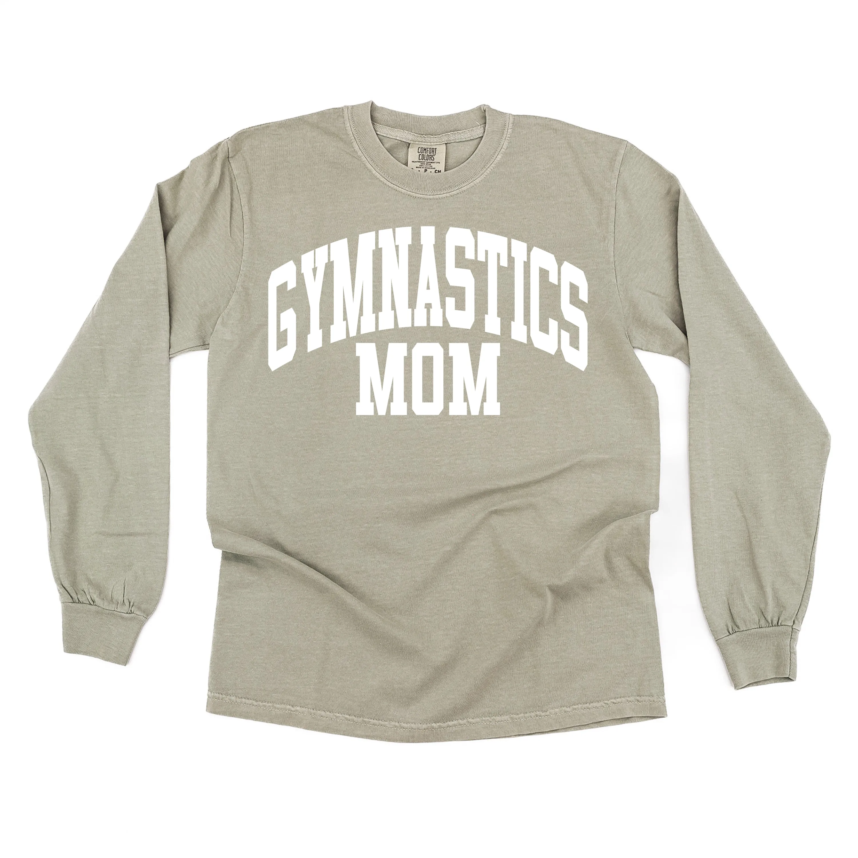 Varsity Style - GYMNASTICS MOM - LONG SLEEVE COMFORT COLORS TEE