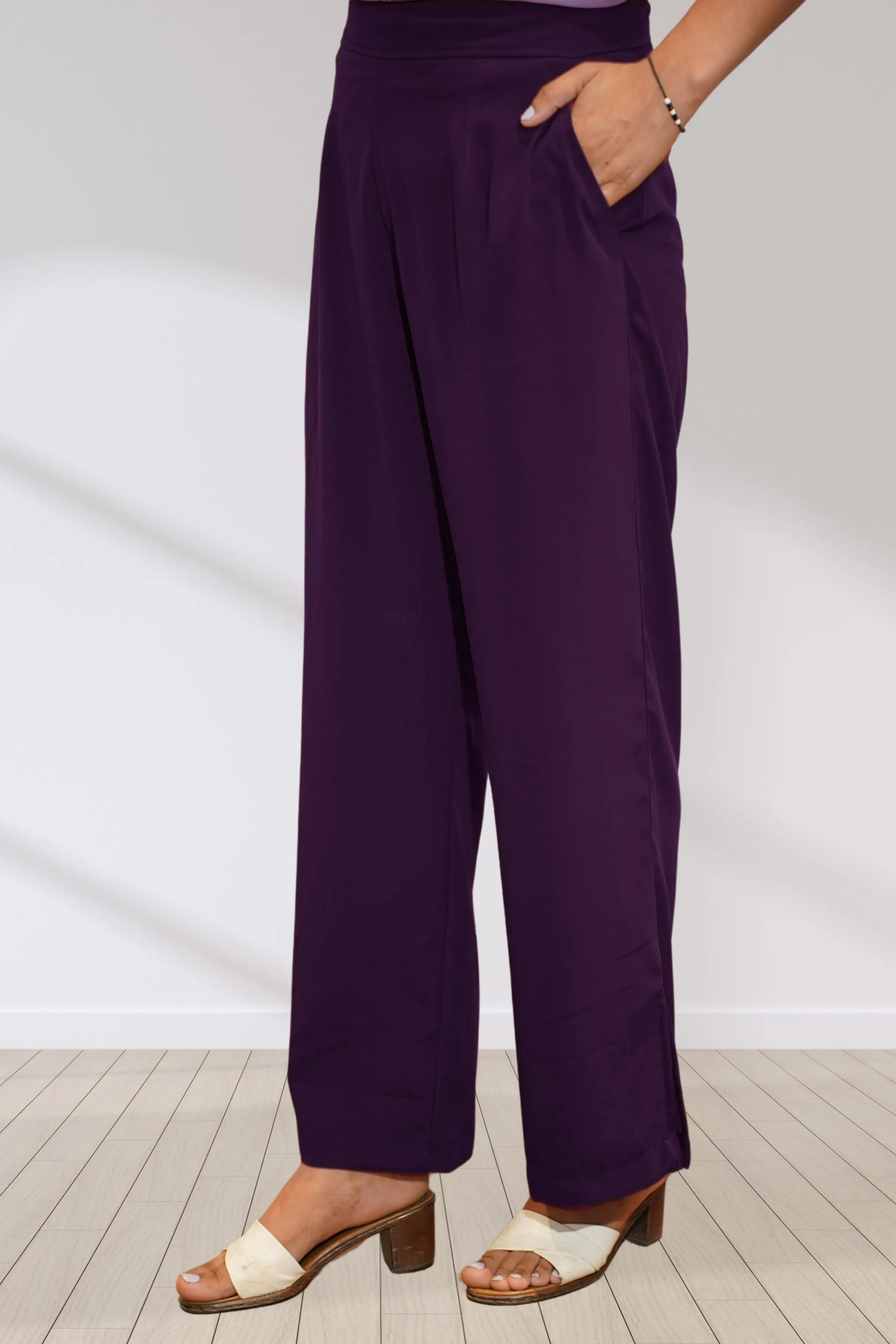 Wine All Day Flared Pants