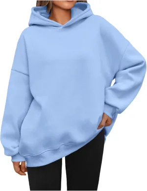 Women's Oversized Hoodies Fleece Sweatshirts Hooded Pullover Fashion Fall Clothes Trendy Outfits Winter Sweater