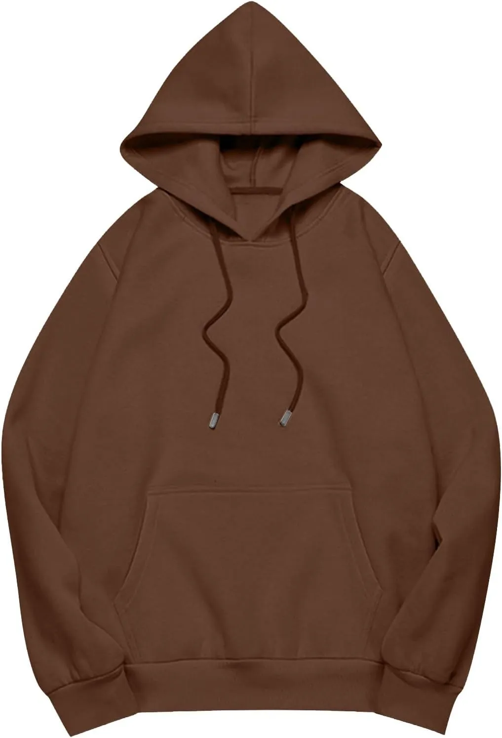 Womens Oversized Hoodies Long Sleeve Fleece Sweatshirts Drop Shoulder Pullover with Pocket 2024 Fall Y2k Clothes