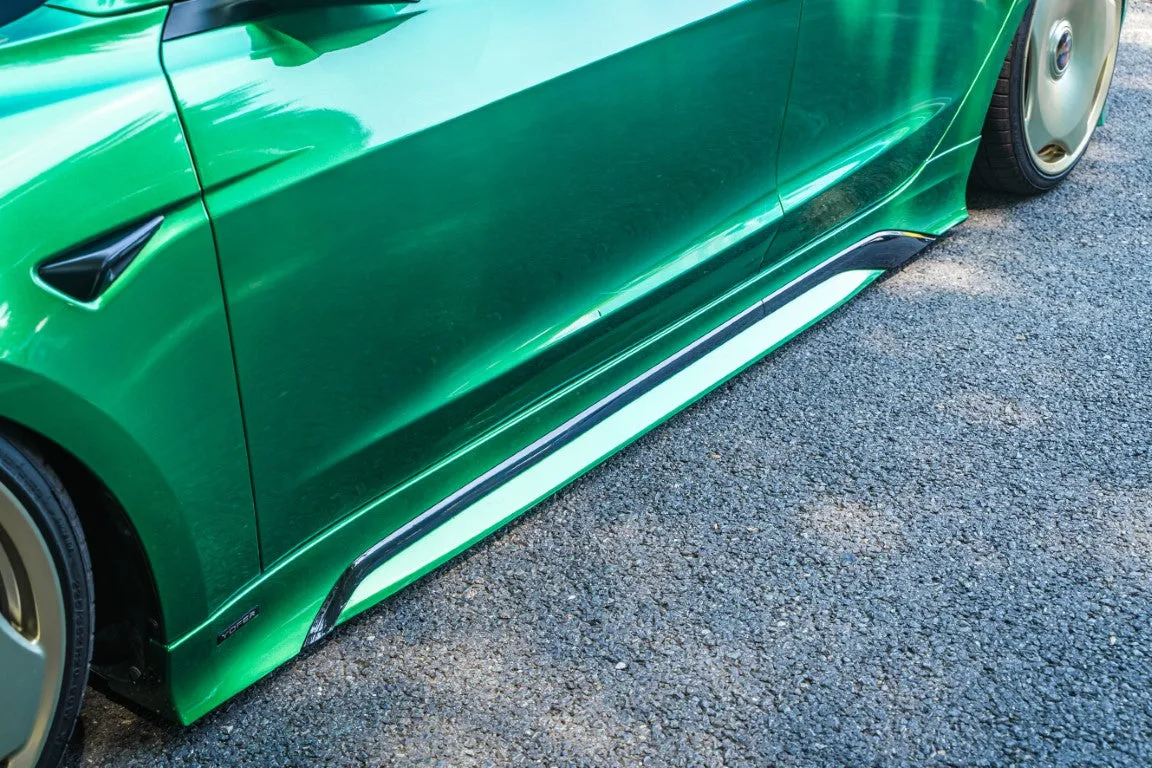 Yofer USA Side Skirts for Tesla Model 3 Highland / Performance 2024-ON ABS / PP