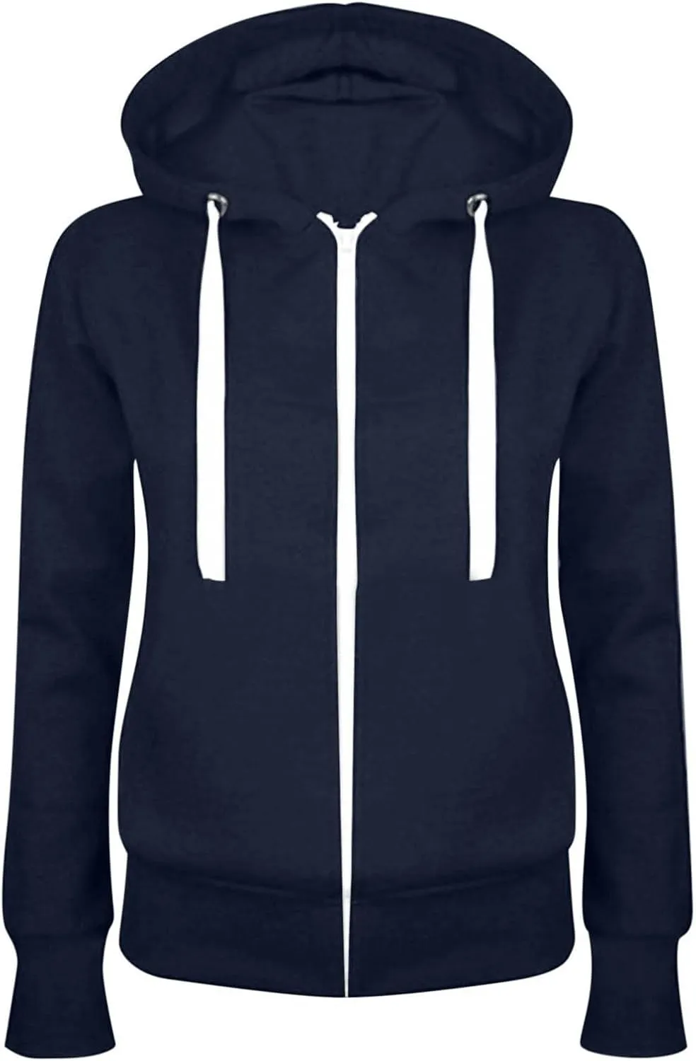 Zip Up Hoodie for Women Cute Long Sleeve Sweatshirts Trendy Oversized Lightweight Teen Girl Outfits Fashion Jackets